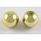 Carnival Celebrations, Mardi Gras Beads, CCB Plastic Beads, Round, Gold, 10mm, Hole: 1.9mm, about 1000pcs/500g