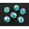 Eco-Friendly Transparent Acrylic Beads PL642-25-1