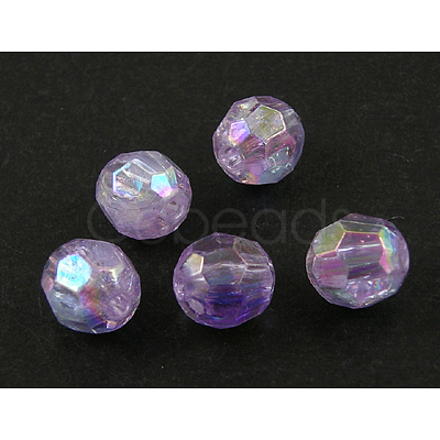 Eco-Friendly Transparent Acrylic Beads PL642-20-1