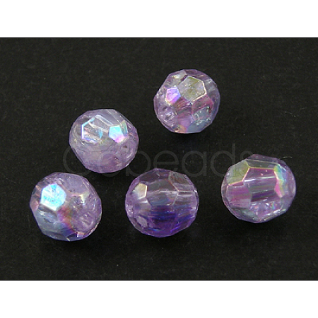 Eco-Friendly Transparent Acrylic Beads PL642-20-1
