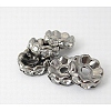 Iron Rhinestone Spacer Beads RB-A007-8MM-B-1