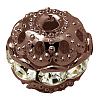 Brass Rhinestone Beads RB-A011-10mm-01R-NF-1