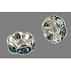 Brass Rhinestone Spacer Beads RB-A014-L6mm-03S-1