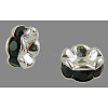 Brass Rhinestone Spacer Beads RB-A014-L8mm-02S-1