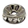 Brass Rhinestone Spacer Beads RB-A014-Z8mm-01B-1