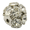 Brass Rhinestone Beads RB-A019-10mm-01P-1