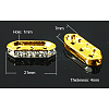 Brass with Grade A Rhinestone Bridge Spacers RB-H236-G-1