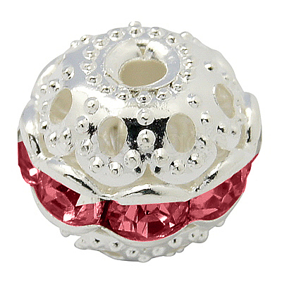 Brass Rhinestone Beads RB-A011-10mm-27S-1