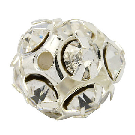 Brass Rhinestone Beads RB-H034-7-1-1
