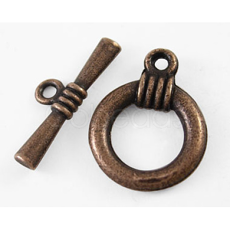 Tibetan Style Toggle Clasps RLF1220Y-NF-1