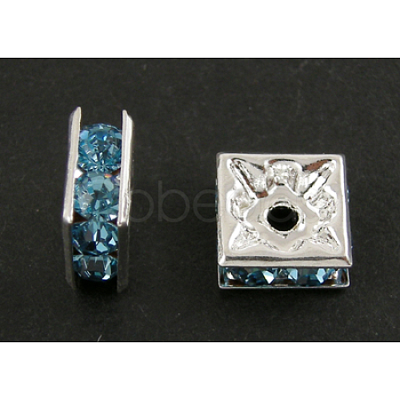 Rhinestone Spacer Beads RSB074NF-13S-1