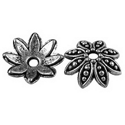 Tibetan Style Bead Caps TIBEB-LF1027YKG-AS-LF-1