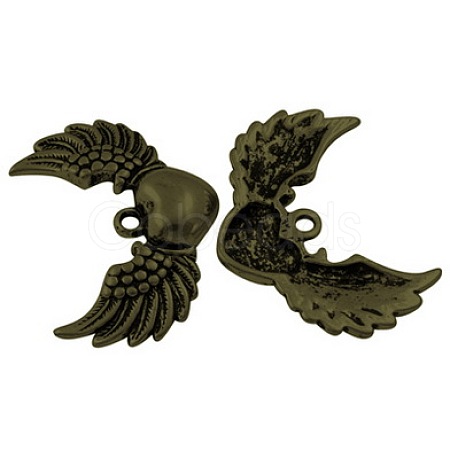 Tibetan Style Alloy Pendants TIBEB-EA11896YKG-AB-FF-1