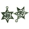 Tibetan Style Pendants, Lead Free and Cadmium Free, for Jewish, Star of David, Antique Bronze, 24x18x3mm, Hole: 1.5mm