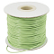 Korean Waxed Polyester Cord, Yellow Green, 1mm, about 85yards/roll