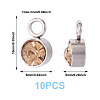 10Pcs Glass Rhinestone Charms STAS-TA0003-26C-3
