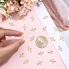 100Pcs Brass Tiny Cross Charms KK-BBC0024-59G-3