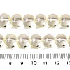 Transparent Electroplate Glass Beads Strands EGLA-N012-06E-4