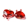 Transparent Resin Pendants RESI-F028-01-4