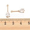 Brass with Cubic Zirconia Pendants LS-KK-Z035-01B-3