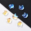 Electroplate Glass Cabochons EGLA-D007-03-7