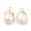 Natural Pearl Pendants PEAR-P004-45KCG-2