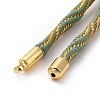 Nylon Cord Silder Bracelets MAK-C003-03G-14-3