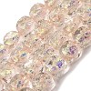 Handmade Foil Lampwork Beads Strands FOIL-C002-01B-1