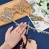 2 Yards 2 Colors Tassel Rhinestone Cup Chains CH-WR0001-01-3