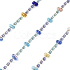 Handmade Brass Glass Beaded Chains GL-CBA1C06-05G-1