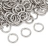 Tarnish Resistant 304 Stainless Steel Open Jump Rings X-STAS-R065-41-3