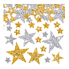 64Pcs 8 Styles Star Glitter Hotfix Rhinestone FIND-PH0023-19-6