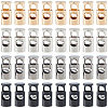 32Pcs 4 Colors Alloy Spring Cord Locks FIND-HS0002-31-1
