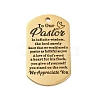 201 Stainless Steel Pendants STAS-R002-02G-03-1