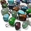 Natural & Synthetic Mixed Gemstone Pendants G-Z067-03P-01-1