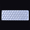 Transparent Glass Cabochons GGLA-R026-25mm-B-4