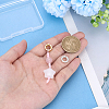 2Pcs 2 Colors 925 Sterling Silver Spring Gate Rings with 925 Stamp STER-PH0004-27C-3