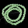 Diamond Shape Imitation Jade Glass Bead Strands EGLA-J059-J04-2