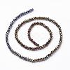 Electroplate Glass Beads Strands EGLA-D020-4x3mm-37-2