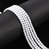 Synthetic White Agate Beads Strands G-D419-4mm-01-6