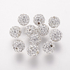 Polymer Clay Rhinestone Beads X-RB-K050-8mm-C31-1