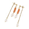 304 Stainless Steel Stud Earrings EJEW-JE07386-02-4