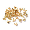 Rack Plating Brass Ear Nuts KK-C236-01B-1