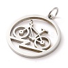 Non-Tarnish 304 Stainless Steel Pendants STAS-C086-05H-P-2