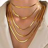 304 Stainless Steel Snake Chain Necklaces for Women WG80FEF-20-1