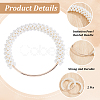 2Pcs Plastic Imitation Pearl Round Beaded Bag Handles FIND-BBC0005-11B-6