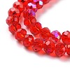 Electroplate Glass Beads Strands EGLA-A034-T4mm-L09-3