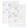 48 Grids PVC Badge Storage Rolls ABAG-WH0046-88-1