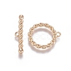 Brass Toggle Clasps KK-G381-07G-1