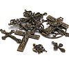 Tibetan Style Alloy Pendants TIBEP-X0005-03-AB-2